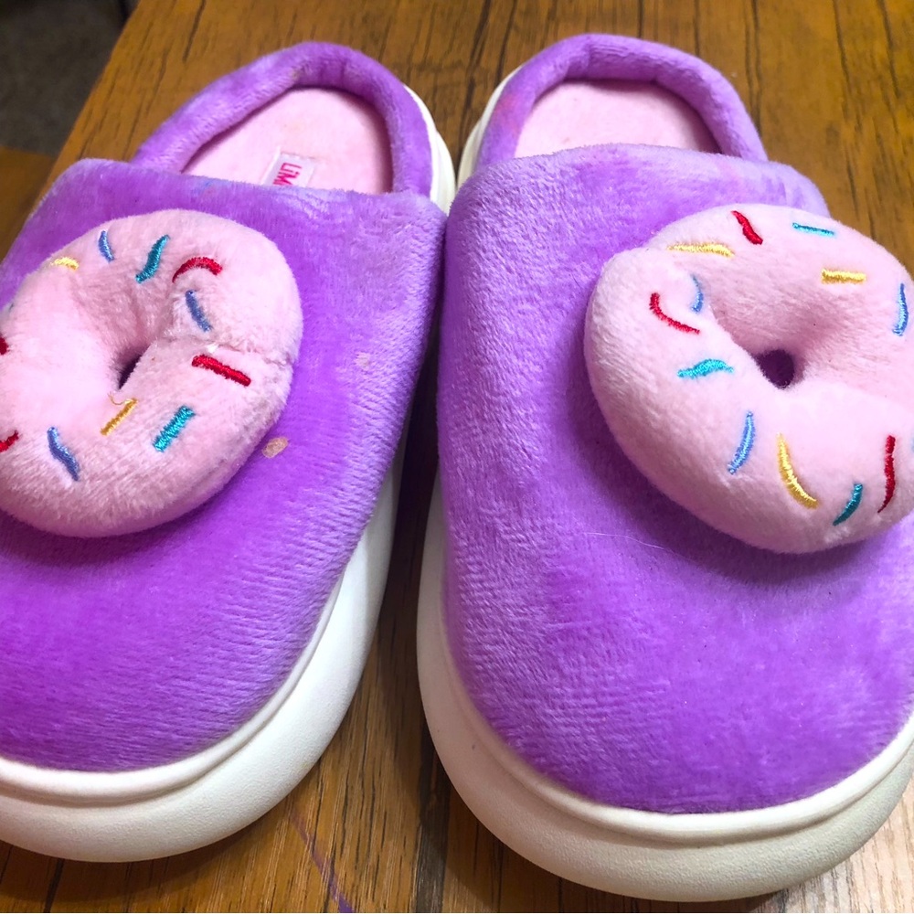 Purple Donut Slippers